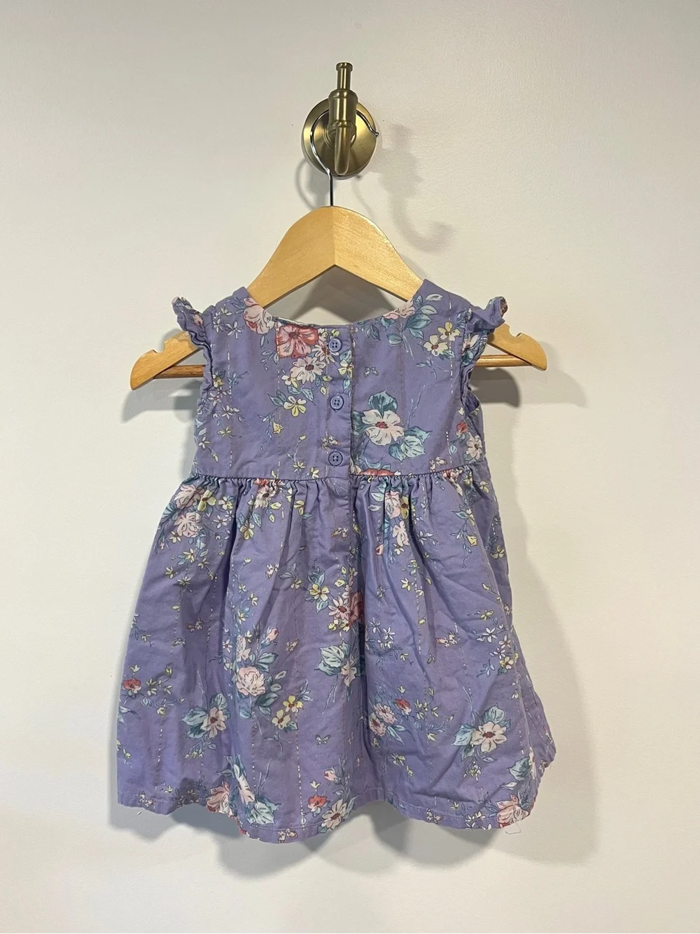 Oshkosh Bgosh Purple Floral Sparkle Dress